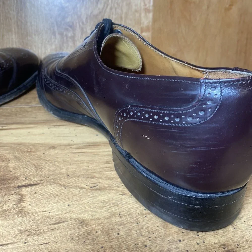 Johnston & Murphy Optima Wingtip Oxford‎ Dress Shoes 22-2923 USA Men's 9.5 D